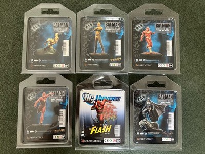 6 OVP Batman & Flash Figurines -  Batman Miniature Game - Knight Models - Metal