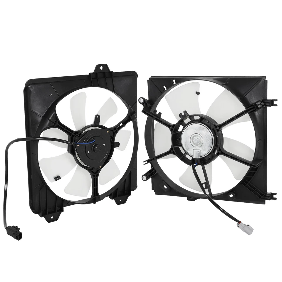 600460 610460 Radiator Condenser Cooling Fan For 2001-05 Toyota RAV4 Left+Right - Изображение 2 из 4