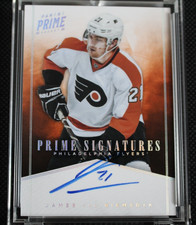 James van Riemsdyk - 2011-12 Panini Prime Signatures 15/25 Auto Flyers Red Wings