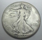 1933 S * SILVER WALKING LIBERTY HALF DOLLAR * As Seen *USA Only Please FREE SHIP