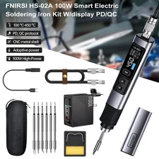 FNIRSI-HS02A For Smart Electric Soldering Iron PD 100W Constant Temperature Kits