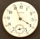 Antique 1903 Waltham Model 1891 61 Pocket Watch Movement Parts/Repair 0s 7j USA