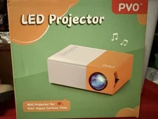 PVO YG300Pro Portable LED Mini Home Theater Projector Phone Mirroring HDMI NEW