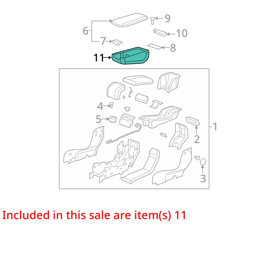 Se adapta a Cadillac DTS 2008-2010 compartimento ASM F/ASIENTO A/R 25777950 - NUEVO OEM Foto 2 de 3
