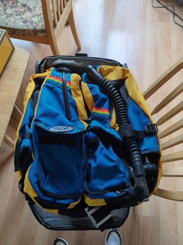 Seatec Manta-Blue/Yellow Scuba Diving Vest-Very Clean-Size Large - Picture 7 of 16