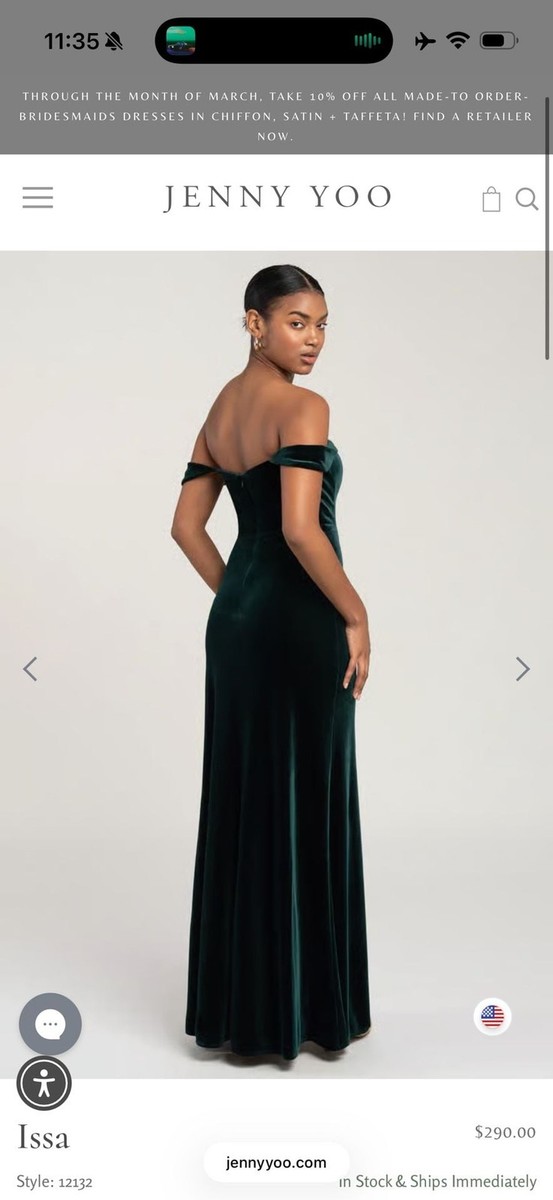jenny yoo off the shoulder bridesmaid dress Jenny Yoo Bronte main image 1