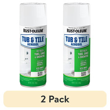 2 pack Rust-Oleum Tub and Tile White Spray Paint-280882, 12 oz