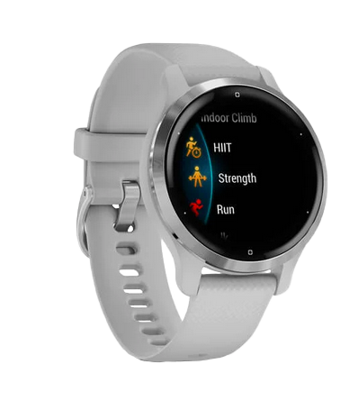 Garmin Venu 2s Smartwatch in Silver and Light Gray 010-02429-02