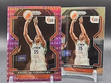 Angel McCoughtry - 2022 WNBA Prizm - Purple #/99 And Base #168 W25 - Lynx
