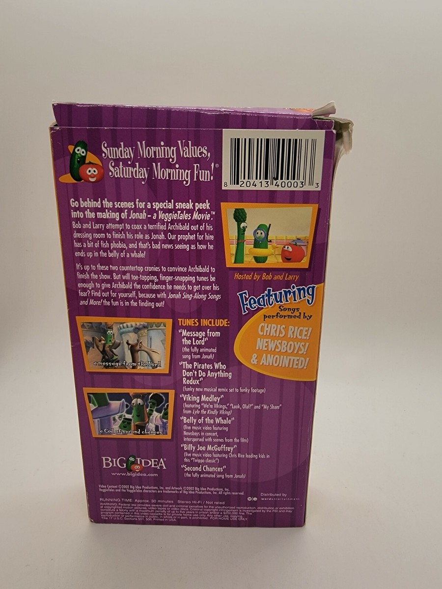 VeggieTales - Jonah Sing-Along Songs and More! -VHS- Veggie