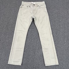Levis 511 Jeans Boys 16 Reg Slim 28x28 Actual 27x27 Beige Straight Denim