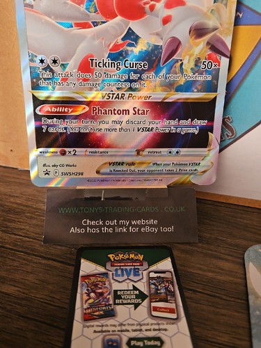 SWSH298 Hisuian Zoroark VSTAR JUMBO Gran Tamaño Estrella Negra Promo Tarjeta Holo Pokémon - Imagen 9 de 12