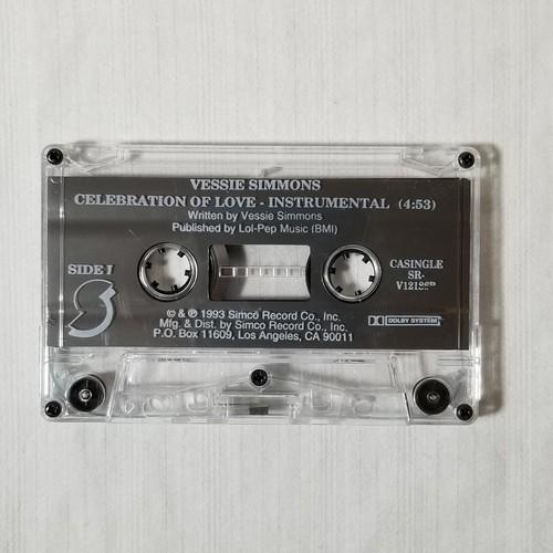 Vessie Simmons Cassette Single Cassingle Celebration Of Love NOT CD 7" 12" Vinyl - Picture 5 of 9