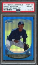 BB - 2013 - Bowman Chrome - Blue - Miguel Andujar - 13/250 - #BCP160 - PSA 10