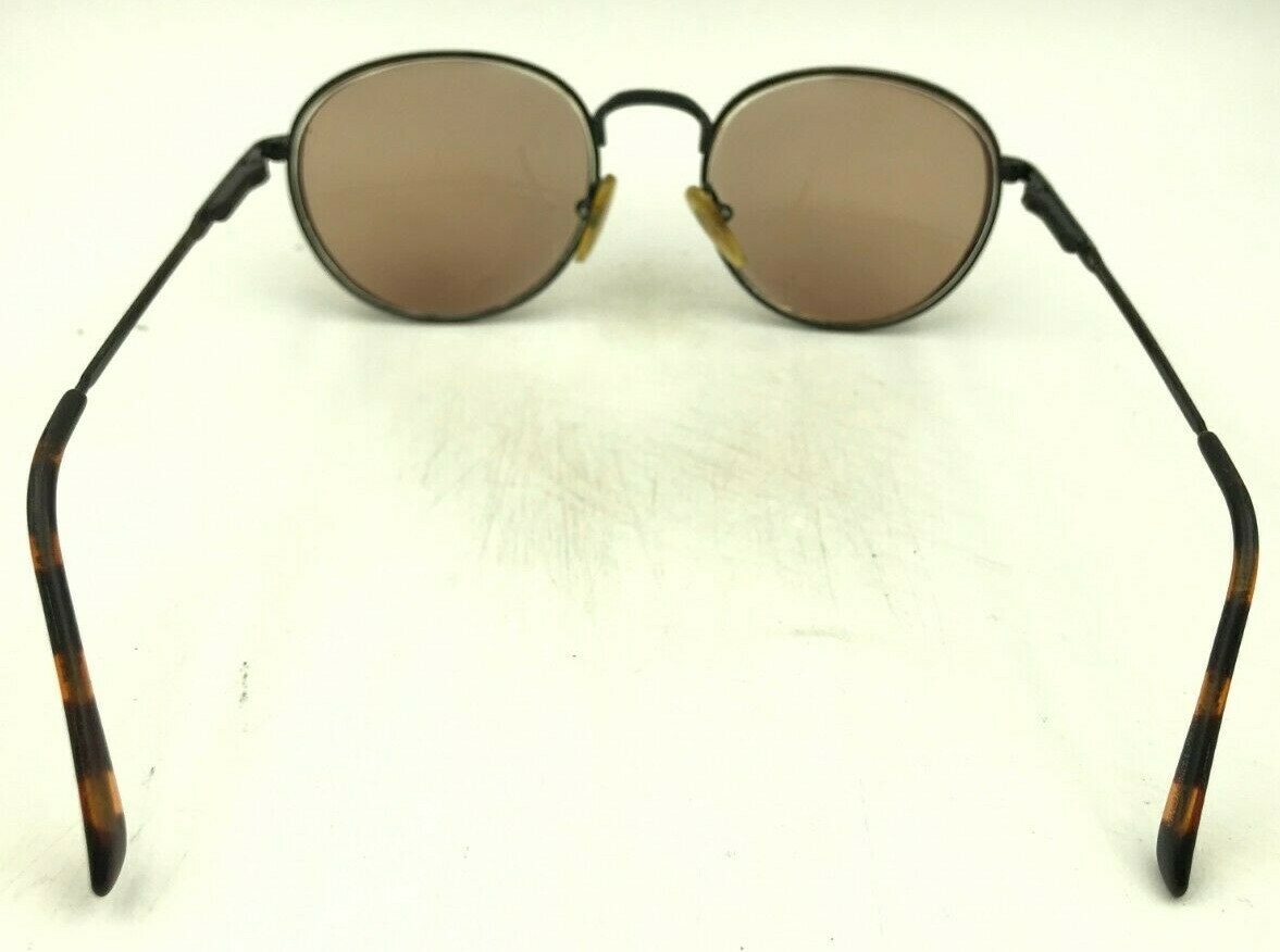 Vintage Hand Made Hong Kong Tortoise Gold Oval Sunglasses Excellent Condition Vintage Clear Vision Tortoise Gold Metal Oval Sunglasses  main image 3