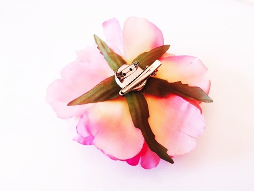 USA SELLER Hair Fashion Fabric Flower Clip Brooch Beach Shoes Pink 10 - Picture 4 of 4