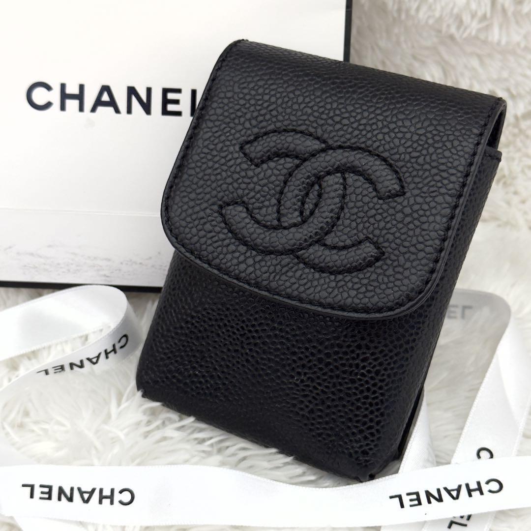 Chanel Cigarette Case Caviar Skin Small