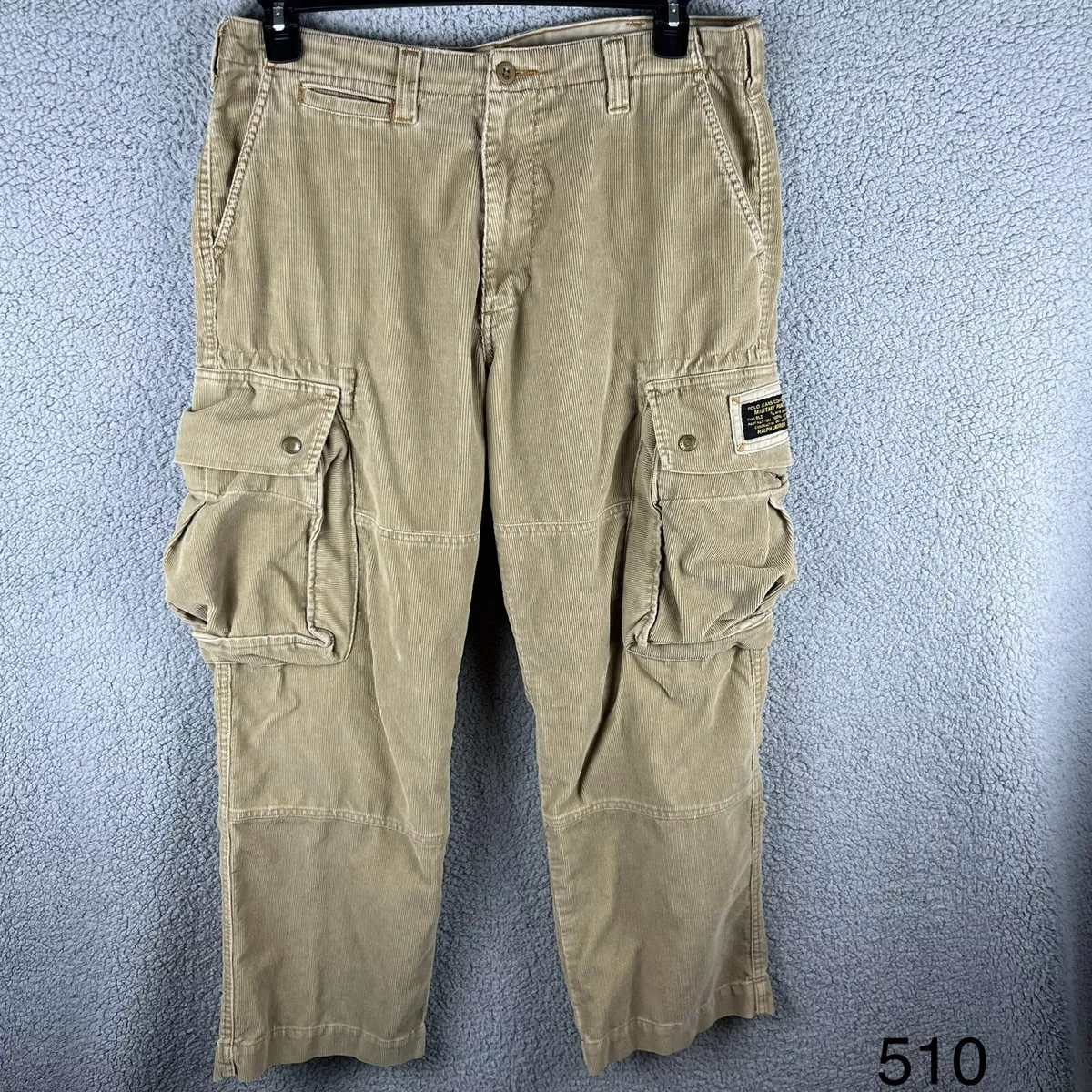 Ralph Lauren Polo Jeans Co. Vintage Commando Cargo Corduroy Military Pant  32x30