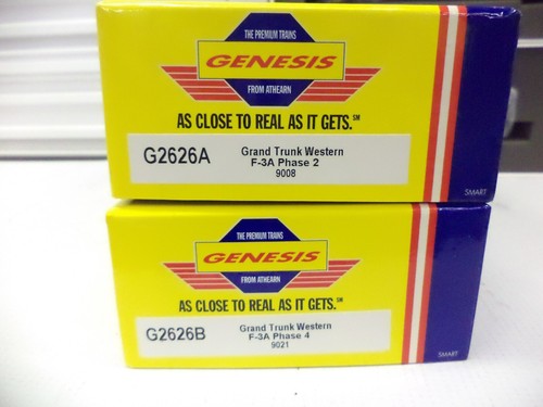 Athearn Genesis Ho G2626, F-3AB locomotive set, Grand Trunk Western 9008 + 9021 - Picture 4 of 4