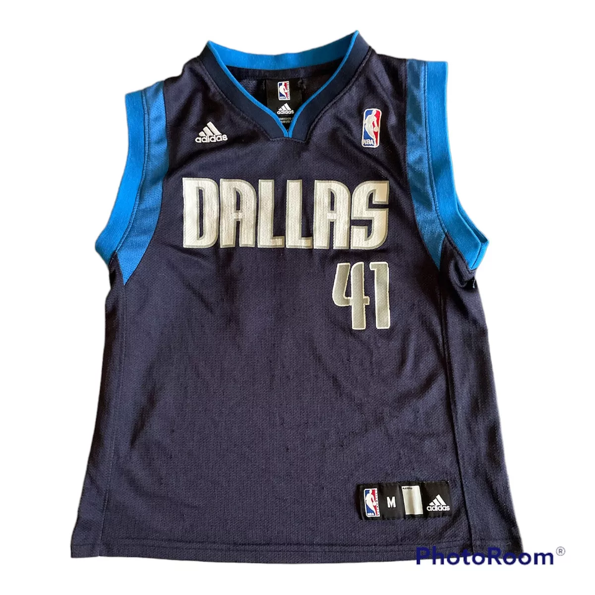 Dallas Mavericks Dirk Nowitzki Blue Swingman Basketball Jersey Youth M | eBay