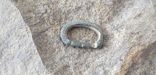 Superb Rare tiny Roman bronze strap buckle, Please read description. L106e