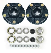 LIBRA 5 on 4.5 Trailer Idler Hub Kits 5 Lugs 5x4.5 2000 lb Axle 1-1/16" Bearings