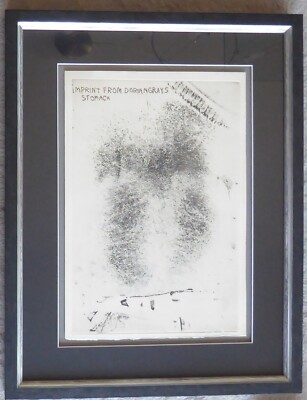 JIM DINE Imprint from Dorian Gray's Stomach 1963 HAND SIGNED Etching Framed art