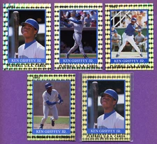 Ken Griffey Jr Seattle Mariners 1992 Playball USA Sealed & #'d Prismatic Group/4