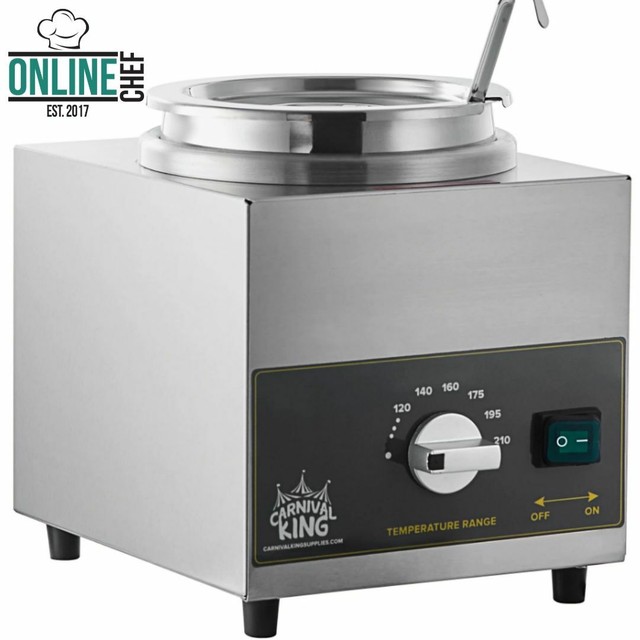 3.5 Qt 10 Can Warmer Hot Fudge Chili Nacho Cheese Commercial Dispenser