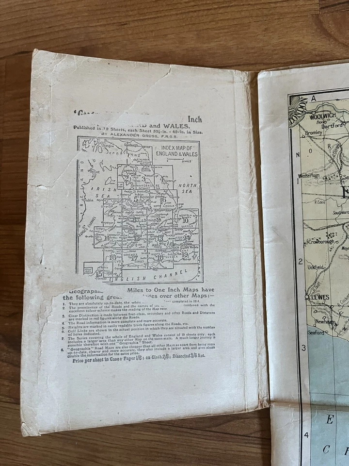 The Daily Telegraph WW1 War Map Western Europe No. 4 Alexander Gross - Image 4 of 4