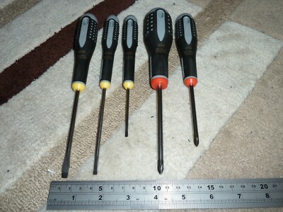 BAHCO 5 ERGO SCHRAUBENDREHER SET Philips Schlitz Original BRANDNEU Posten BE 8620 8150