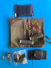 VTG German Military Surplus Army Field Sewing repair kit w/ Case VINTAGE GERMANY