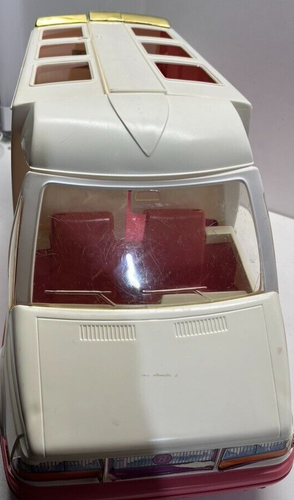 Vintage 1992 Barbie Golden Dream Wohnmobil Camper Wohnmobil mit abnehmbarem LKW gebraucht - Bild 9 von 18