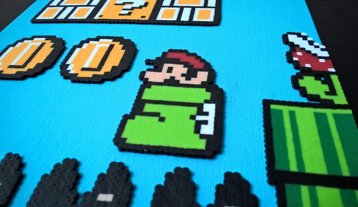 PERLER Super Mario Bros 3 for Nintendo NES! Handmade Pixel Art on