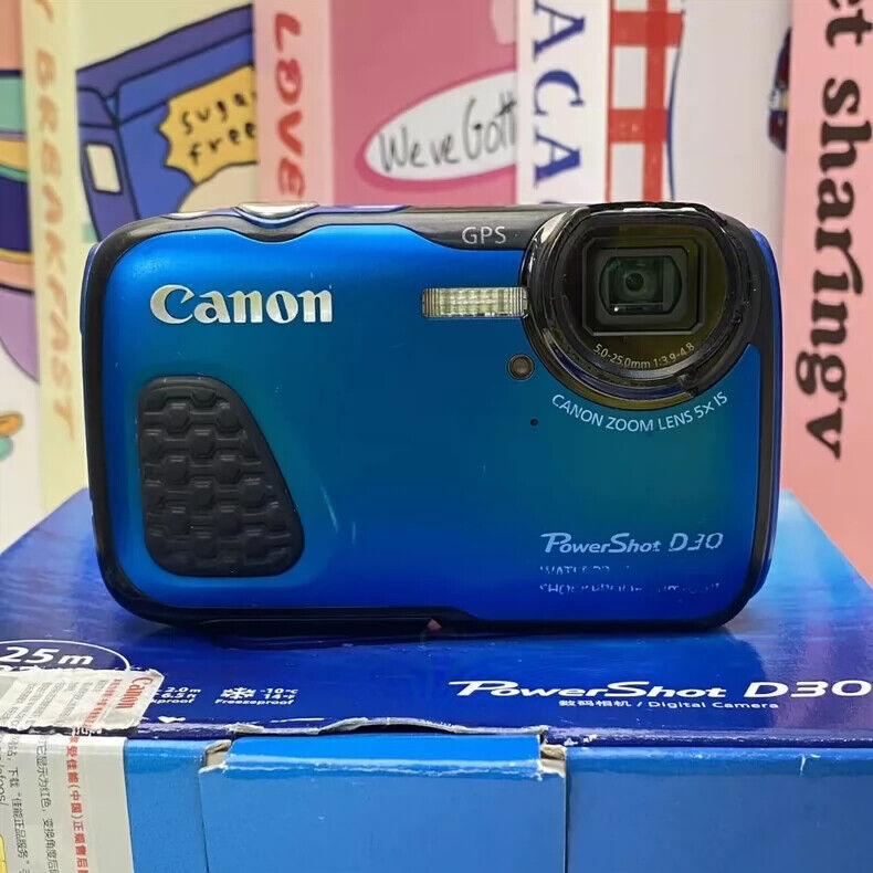 Canon Digital Camera Power Shot D30 Blue 5x Optical Zoom Canon Digital Camera Power Shot D30 Blue 5x Optical Zoom