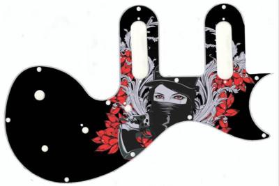 Pickguard Epiphone Les Paul SL Graphical Graphic Scratchplate Masked Assassin