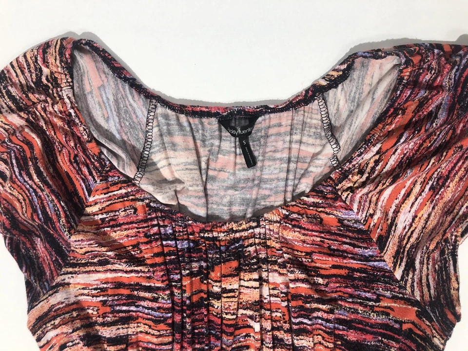 Vestido Daisy Fuentes Ligero Colorido Solero Elástico Para Mujer Talla S Foto 3 de 4