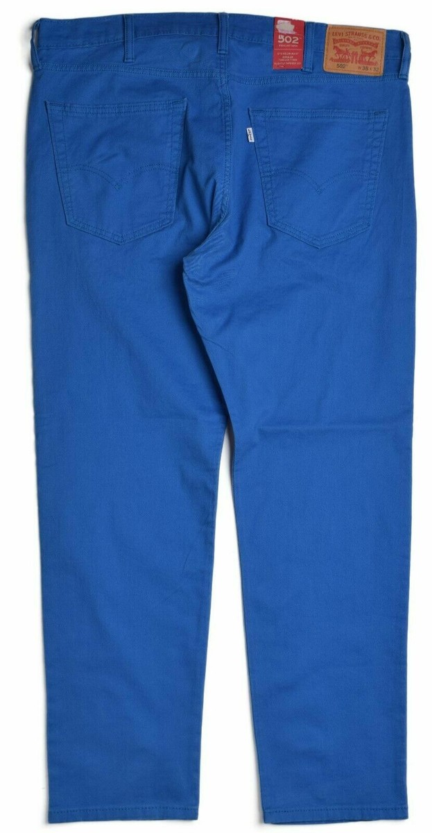 Levis Jeans Mens 502 Stretch Regular Taper Fit Teal Blue