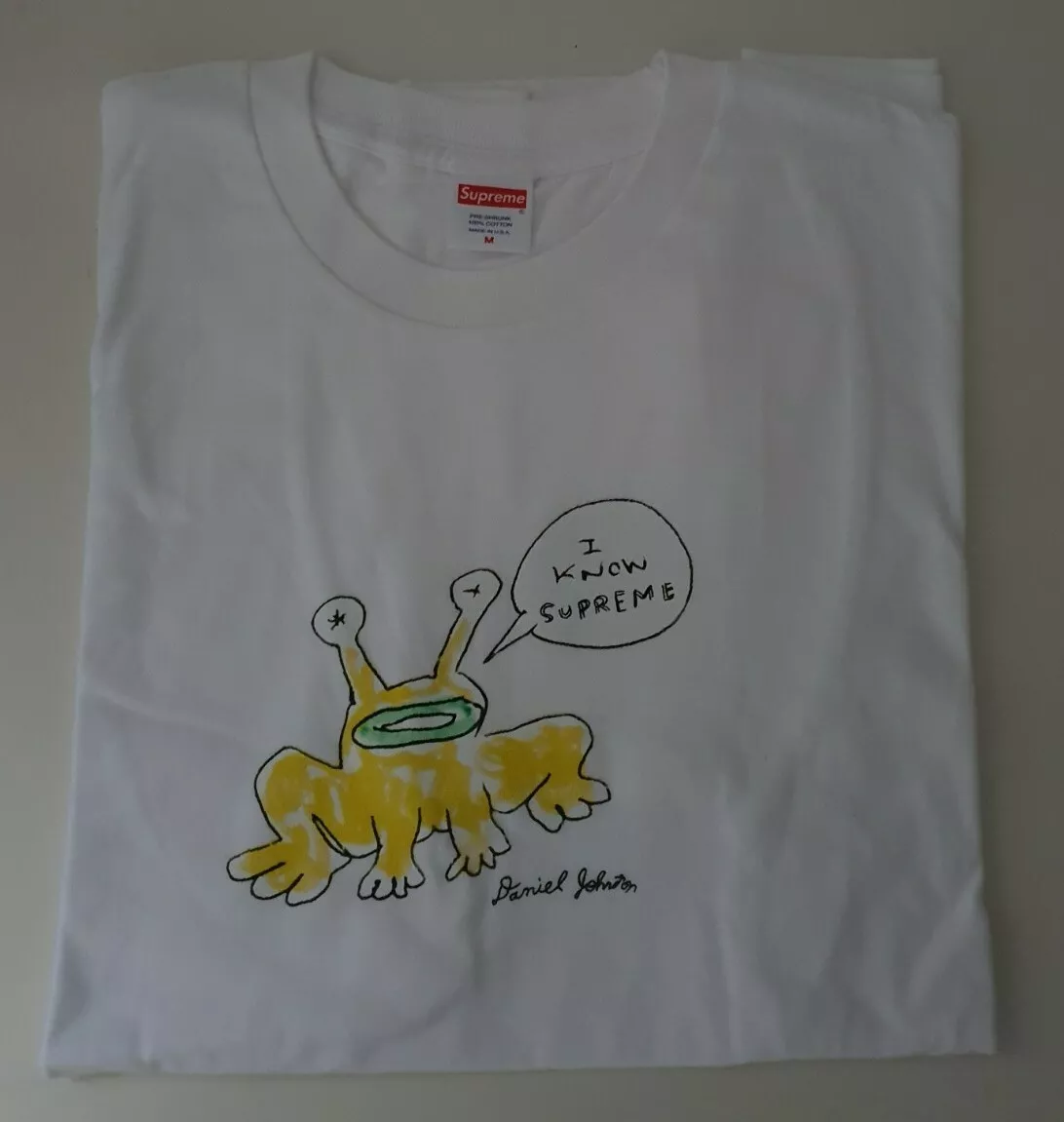 T Shirt M Blanc SS20 Supreme X Daniel Johnston Frog Neuf