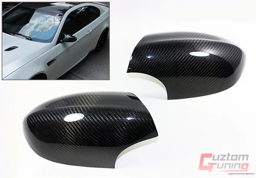 CARBON FIBER SIDE MIRROR COVER CAPS FOR 07-2013 BMW E90/E92/E93 M3 COUPE&SEDAN 
