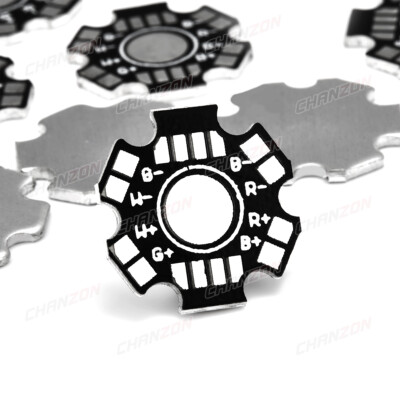 Wholesale 1W 3W 5W Heatsink LED Aluminum Base Plate PCB Board 20mm Star DIY RGB - Foto 5