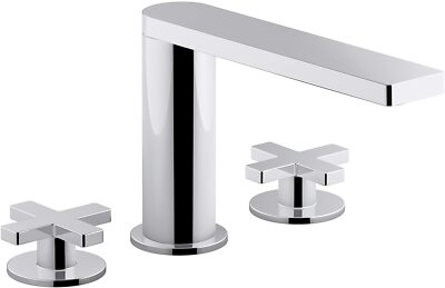 Kohler Composed K-73081-3-CP Polished Chrome 2 Handle Roman Tub Faucet w/Valves