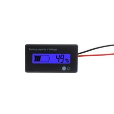 12V 24V 36V 48V Battery Meter Battery Capacity Voltage Indicator Lead-Acid Li...