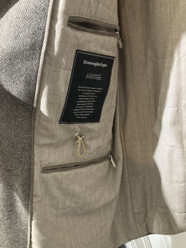 $5000 Ermenegildo Zegna Elements Cashmere Fur Brown Icer Traveller Coat Jacket - Picture 5 of 12