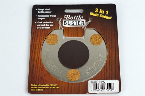 Bottle Buster Personalized Bottle Opener Fridge Magnet Coaster Steel 17 Choices - Picture 23 of 35