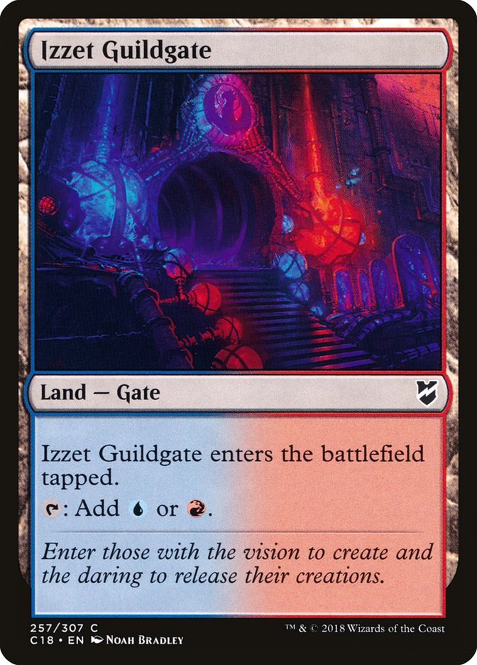 MTG Magic the Gathering Izzet Guildgate (257/358) Commander 2018 NM