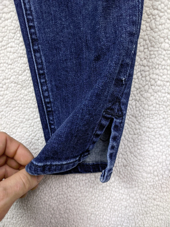 Rag & Bone 10 inch Capri Womens 28 6 Blue Jeans Crop Dark Wash USA Made - Image 2 of 4