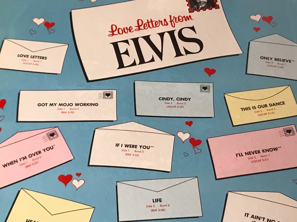 ELVIS ~ LOVE LETTERS ~ ORIGINAL ORANGE LABEL DYNAFLEX LP ~ STILL ...