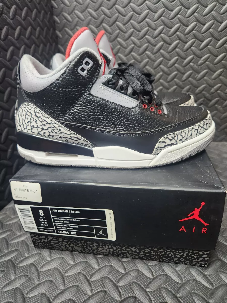 Size 8 - Jordan 3 Retro “Black Cement” Release 2011 Vnds | eBay