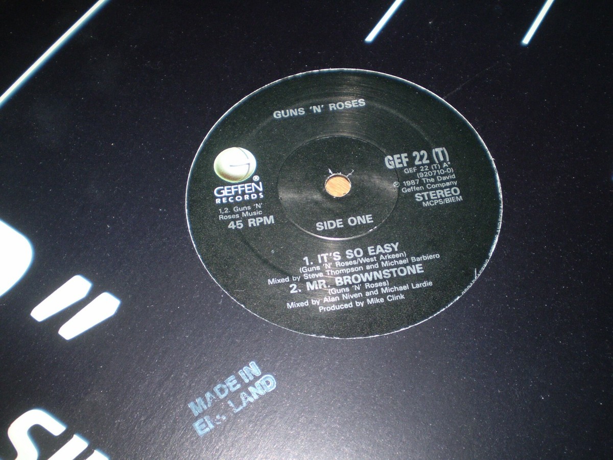 GUNS'N'ROSES 「It's So Easy」 LPレコード